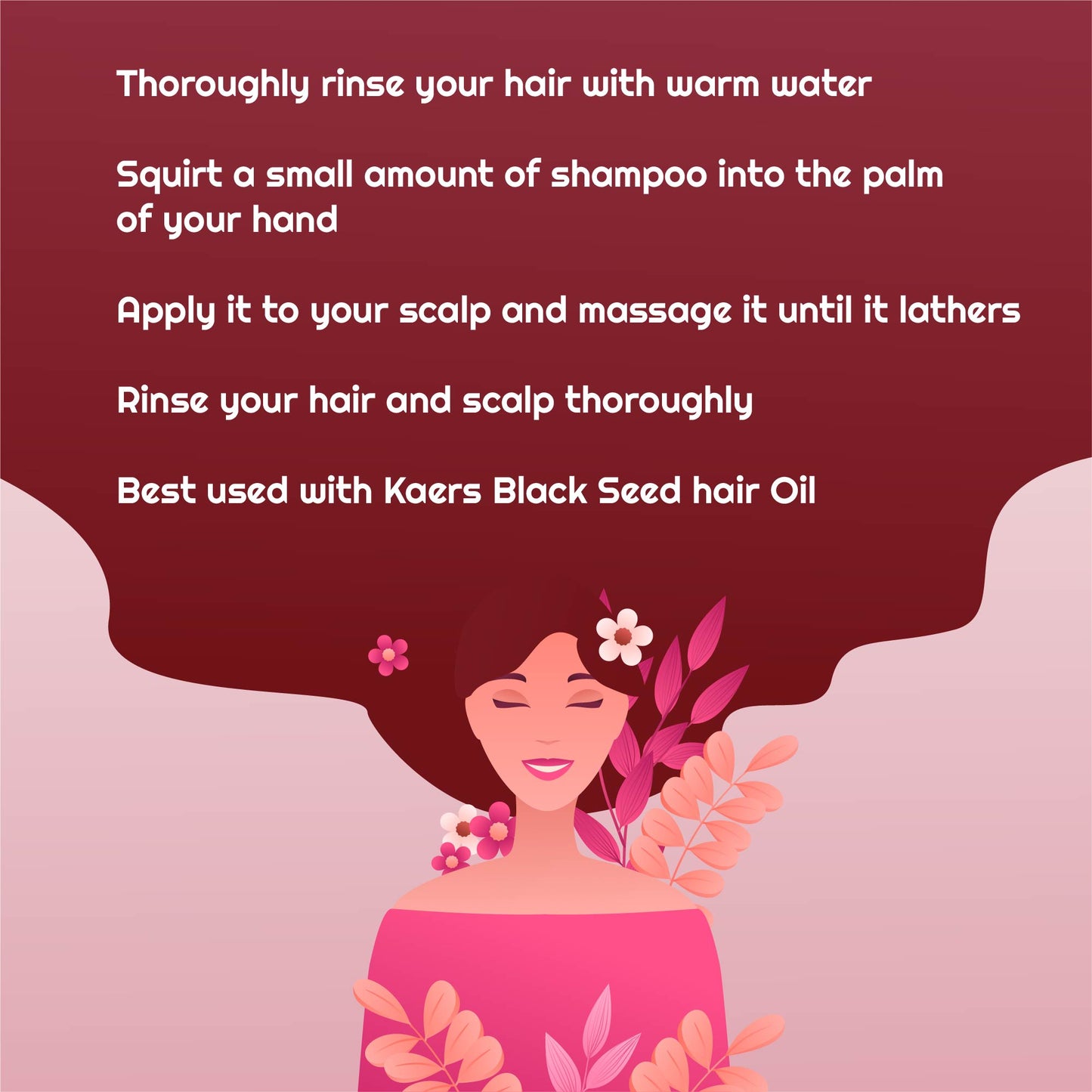 Herbal Shampoo with Conditioner - Black Seed and Red Onion - Kaers Life
