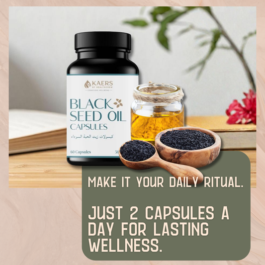 Black Seed Oil Capsules | 500mg - 60 Veg Capsules