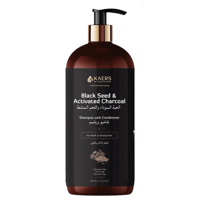 Herbal Shampoo With Conditioner - Black Seed and Activated Charcoal - Kaers Life
