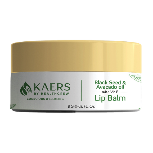 Black Seed (Kalonji) & Avocado Oil with Vit E Lip Balm - For Hydrated and Nourished Lips | 8 gm