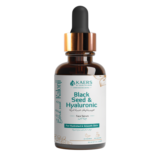 Black Seed (Kalonji) & Hyaluronic Face Serum For Hydrated & Smooth Skin | 30 ml