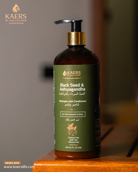 Herbal Shampoo with Conditioner - Black Seed and Ashwagandha