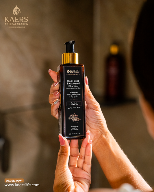 Herbal Shampoo With Conditioner - Black Seed and Activated Charcoal