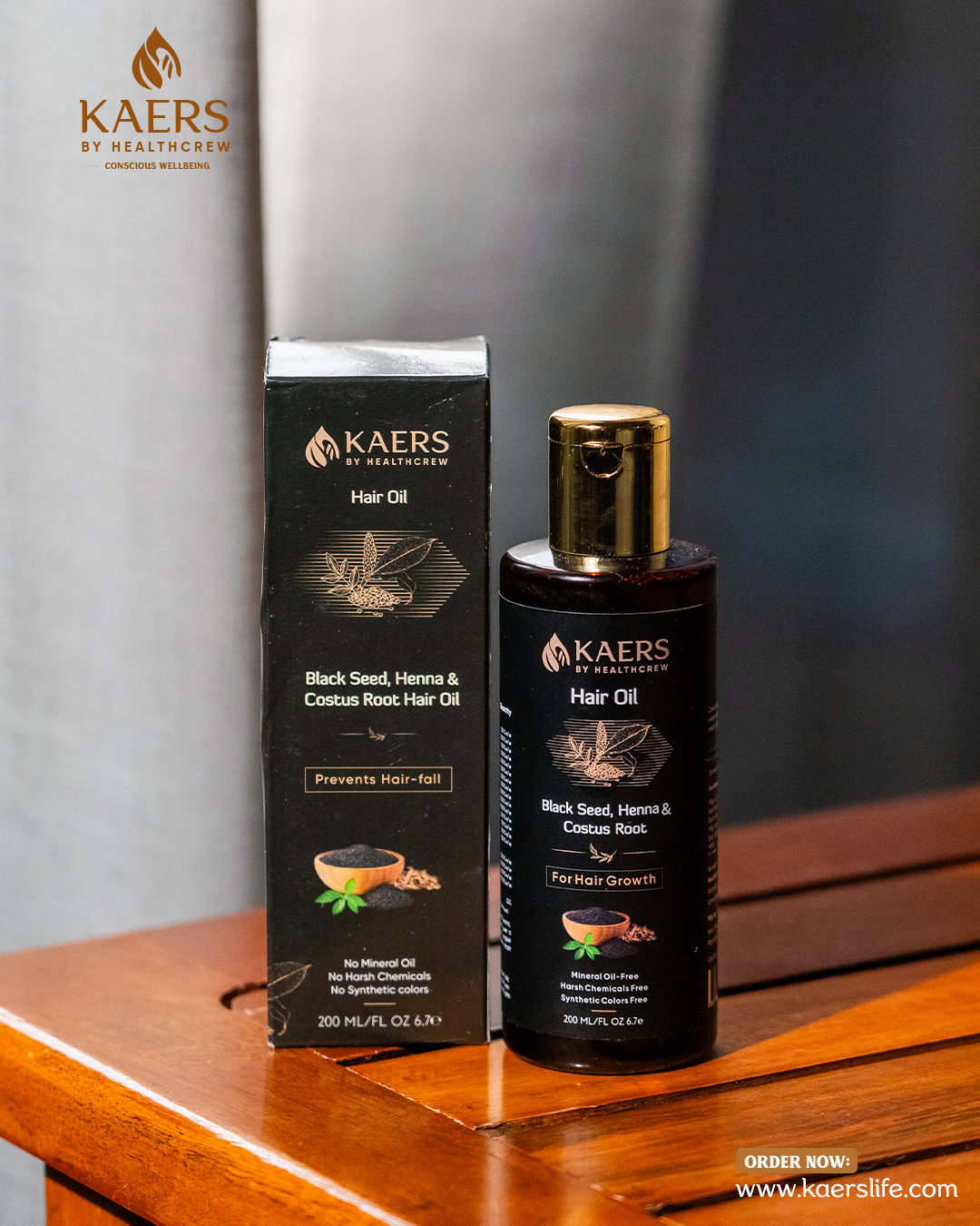 Black Seed, Henna, & Costus Root Ayurvedic Hair Oil | 200 ml