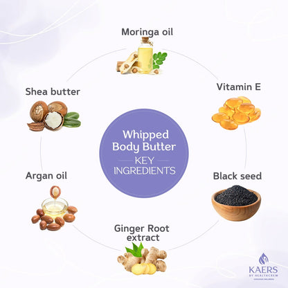 Kaers Kalonji Beauty Care Combo | Black Seed & Argan Oil with Honey Ultra Rich Body Milk Lotion  | Black Seed & Argan Oil with Vitamin E Whipped Body Butter | Nourishes & Hydrates with Unique - Kaers Life - Body Milk & Body Butter - kaers-kalonji-beauty-care-combo-black-seed-argan-oil-with-honey-ultra-rich-body-milk-lotion-black-seed-argan-oil-with-vitamin-e-whipped-body-butter-nourishes-hydrates-with-unique-fast-absorpt - 
